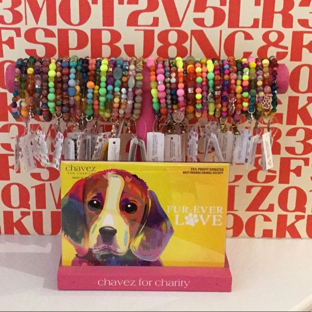 Chavez for Charity Dog Charm Bracelet, NWT